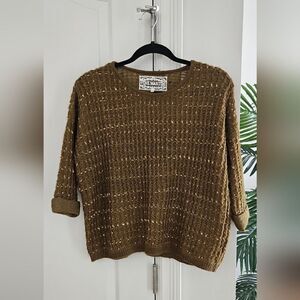 Pink martini knit short sleeve pullover